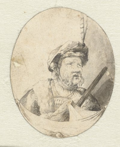 Popiersie mężczyzny w orientalnym stroju autorstwa Pieter Cornelisz. Verbeeck (possibly)