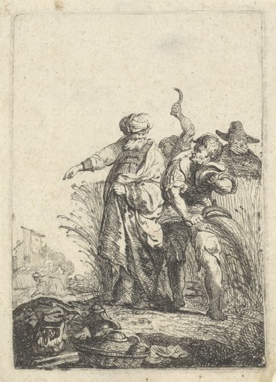 Ruth zbiera na polu Boaza autorstwa Pieter Cornelisz. Verbeeck (possibly)