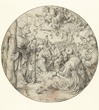 Piotr powoduje upadek Szymona Maga autorstwa Pieter Cornelisz. genaamd Kunst
