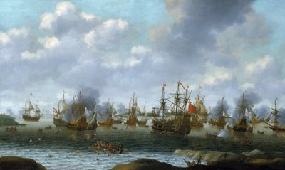 Holenderski najazd na rzekę Medway (Anglia), czerwiec 1667 r. autorstwa Pieter Cornelisz van Soest