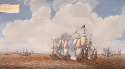 Pierwsza bitwa pod Olandią 31 maja 1564, druga połowa XVII wieku. autorstwa Pieter Cornelisz van Soest