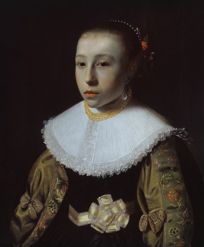Portret młodej dziewczyny autorstwa Pieter Dubordieu