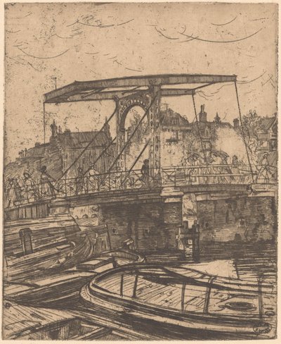Chudy most w Amsterdamie autorstwa Pieter Dupont