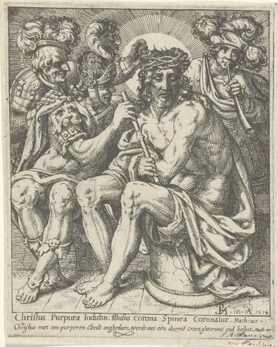Chrystus z koroną cierniową autorstwa Pieter Feddes van Harlingen