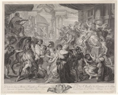 Sabine Virgin Robbery autorstwa Pieter Franciscus Martenasie