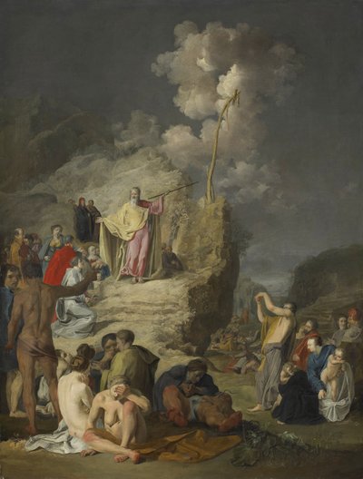 Mojżesz i Miedziany Wąż, ok. 1625-46 autorstwa Pieter Fransz de Grebber