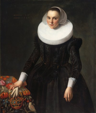 Portret młodej damy - Portret młodej damy, autorstwa Grebbera, Pieter Fransz de (ok. 1600-1652/3). olej na płótnie autorstwa Pieter Fransz. de Grebber