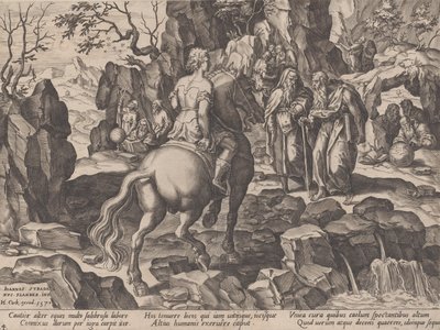 Gromadzenie wiedzy, z Przebiegu życia ludzkiego, 1570. autorstwa Pieter Furnius