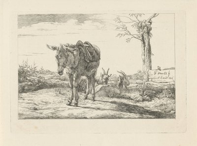 Osioł i dwie kozy autorstwa Pieter Gerardus van Os