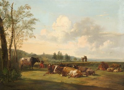 Krajobraz z bydłem autorstwa Pieter Gerardus van Os