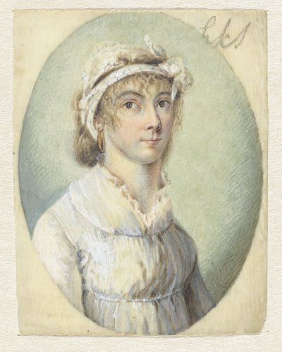 Portret młodej kobiety, w ujęciu trzy czwarte w prawo autorstwa Pieter Gerardus van Os