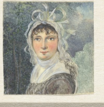 Portret kobiety w kapeluszu z kokardkami autorstwa Pieter Gerardus van Os