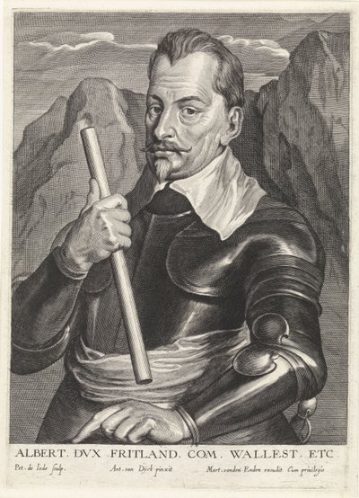 Albrecht z Wallensteina 1583-1634, ok. 1630 autorstwa Pieter I Jode de