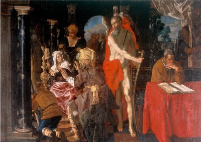 Alegoria starości. Czas i uczony autorstwa Pieter Isaacsz