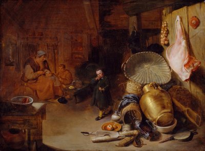Wnętrze z figurami, 1643. autorstwa Pieter Jacobsz. Duyfhuijsen