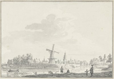 Widok na miasto Buren autorstwa Pieter Jan van Liender
