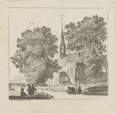 Widok kościoła autorstwa Pieter Jan van Liender