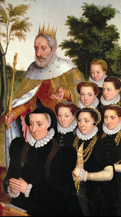 Ołtarz adoracji pasterzy: Ludwik IX (obraz) autorstwa Pieter Jansz. Pourbus