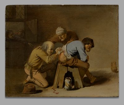 Znachor w pracy w stodole autorstwa Pieter Jansz. Quast