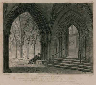 Wejście do South Aisle, Westminster Abbey, Londyn autorstwa Pieter Jansz. Quast
