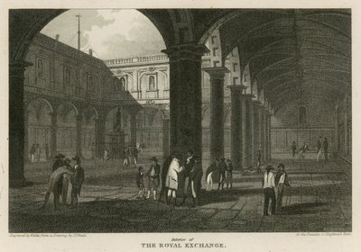Wnętrze Royal Exchange, Londyn autorstwa Pieter Jansz. Quast