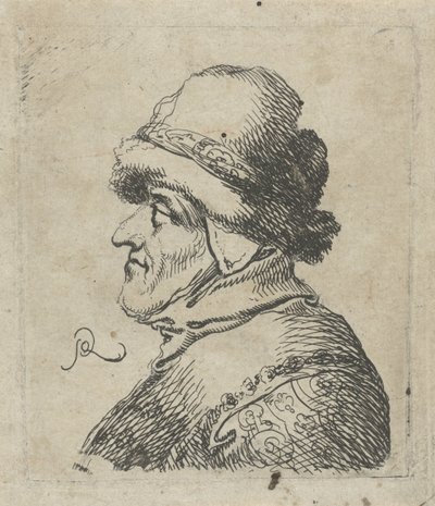 Głowa starca w kapeluszu autorstwa Pieter Jansz Quast