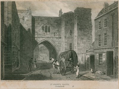 Brama Św. Jana, Clerkenwell autorstwa Pieter Jansz. Quast