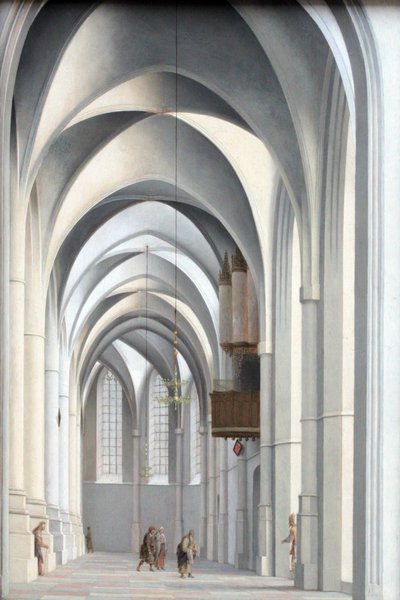 Widok na ambulatorium Sankt Bavo w Harlemie autorstwa Pieter Jansz. Saenredam