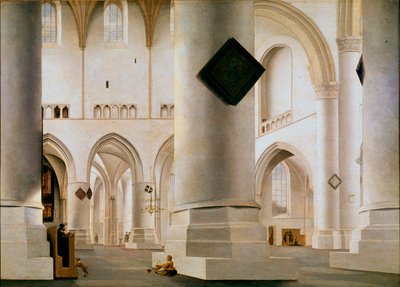 Wnętrze Wielkiego Kościoła Haarlem Obraz Pietera Saenredama (1597-1665) (ek.hol.) 1636-1637 nd. 59x81 cm Londyn, galeria narodowa autorstwa Pieter Jansz Saenredam