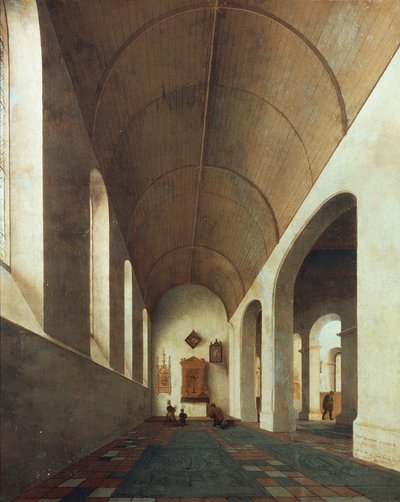 Kaplica św. Antoniego w kościele św. Jana w Utrechcie autorstwa Pieter Jansz Saenredam