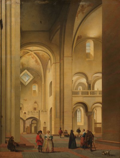 Transept kościoła Mariakerk w Utrechcie autorstwa Pieter Jansz Saenredam