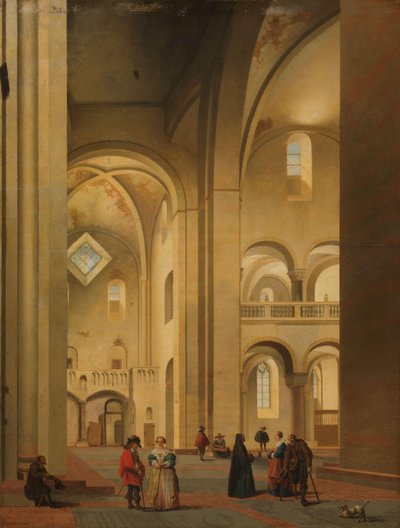 Transept Mariakerk w Utrechcie, widziany od północnego wschodu autorstwa Pieter Jansz Saenredam