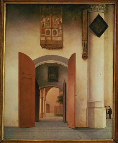 Kościół św. Wawrzyńca, Alkmaar autorstwa Pieter Jansz Saenredam