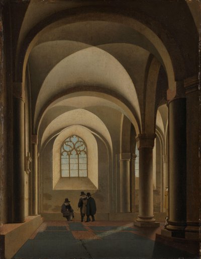 Najbardziej wysunięte na zachód zatoki południowej nawy Mariakerk w Utrechcie autorstwa Pieter Jansz Saenredam