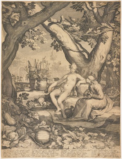 Vertumnus i Pomona autorstwa Pieter Jansz Saenredam