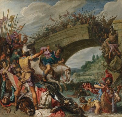Bitwa między Konstantynem a Maksencjuszem autorstwa Pieter Lastman