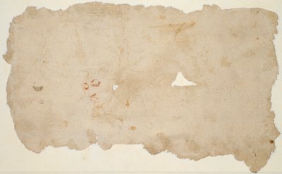 Hagar i Anioł (recto); Szkic twarzy kobiety (verso) autorstwa Pieter Lastman