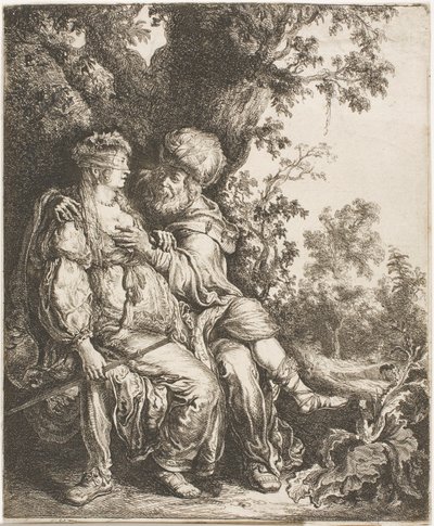 Juda i Thamar autorstwa Pieter Lastman