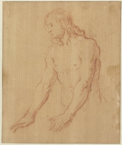 Nagi młody mężczyzna, połowa długości autorstwa Pieter Lastman