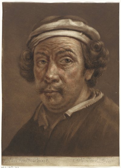 Portret Rembrandta van Rijn autorstwa Pieter Louw
