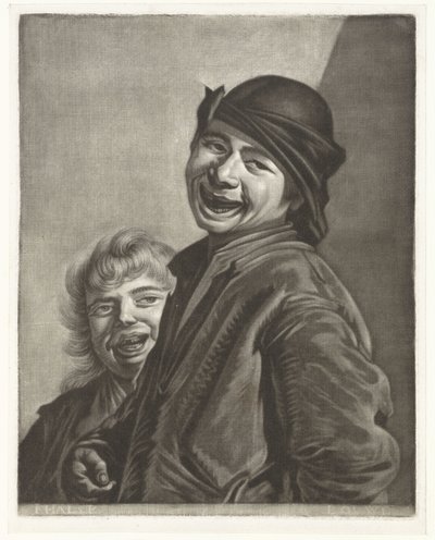 Dwóch uśmiechniętych chłopców autorstwa Pieter Louw