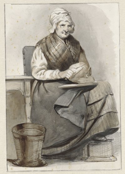 siedząca kobieta autorstwa Pieter Marinus van de Laar (attributed to)