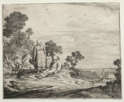 Krajobraz z chłopami, 1626. autorstwa Pieter Molyn