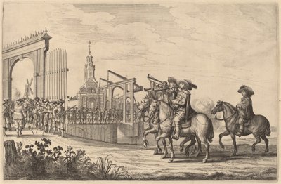 Wjazd Marie de Medici do Amsterdamu [tablica 1 z 6] autorstwa Pieter Nolpe