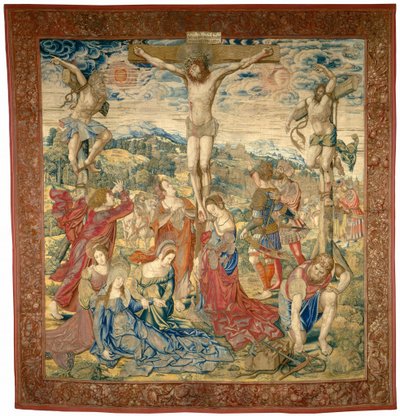 Ukrzyżowanie autorstwa Pieter Pannemaker I after Bernard van Orley