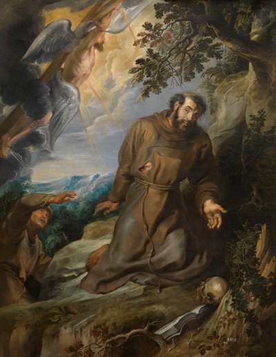 Stygmaty św. Franciszka, ok. 1630-1634. autorstwa Pieter Paul Rubens