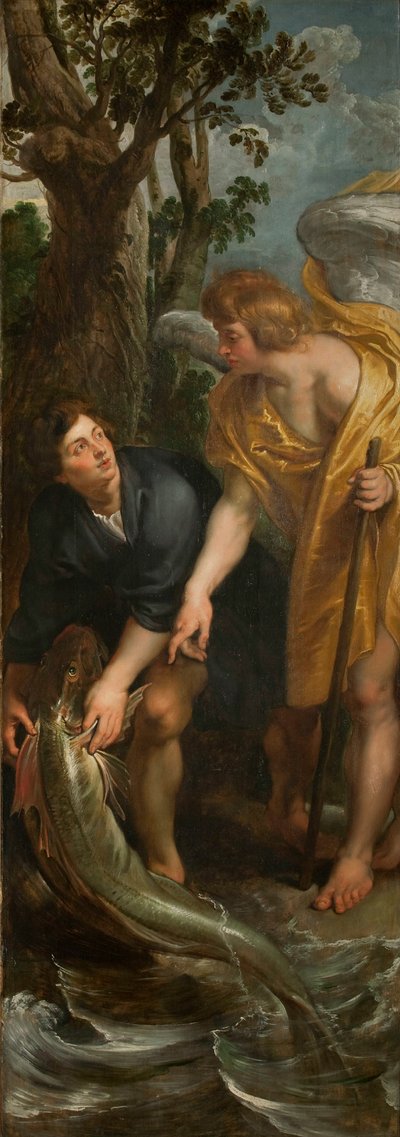 Tryptyk Cudowny Pociąg Ryby, prawy panel, 1618-1619. autorstwa Pieter Paul Rubens