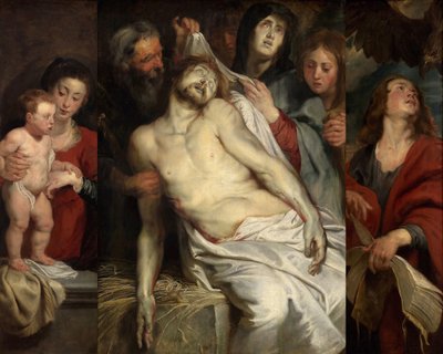 Lament nad zmarłym Chrystusem na słomie, 1618. autorstwa Peter Paul Rubens