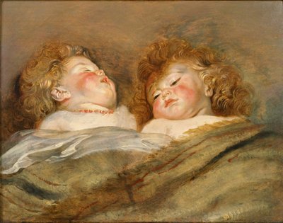Dwoje śpiących dzieci autorstwa Peter Paul Rubens
