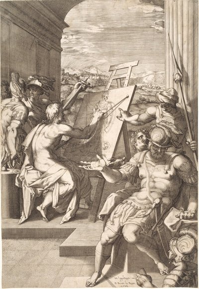 Alegoria sztuki malarskiej autorstwa Pieter Perret